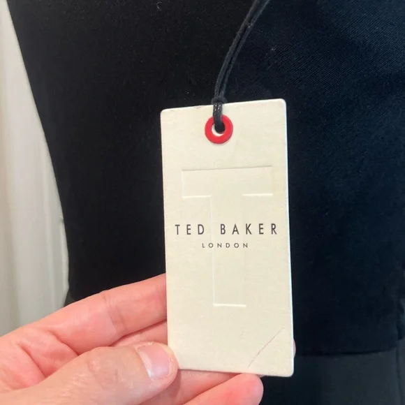 Ted Baker One Shoulder Black Jumpsuit Size 1 New With Tags $375 Retail